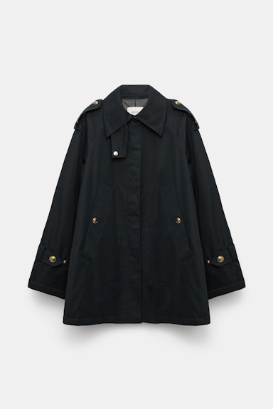 Dorothee Schumacher Kurzmantel aus Cotton pure black