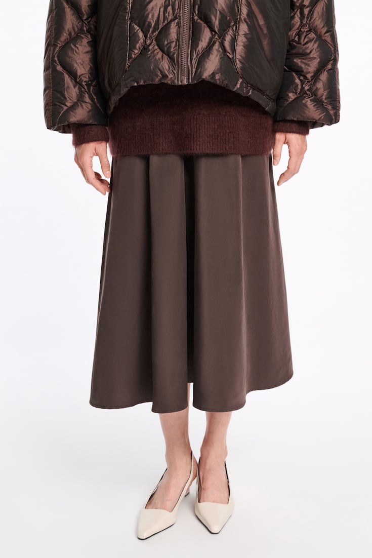 Dorothee Schumacher Daunenjacke mit Teddykragen chocolate