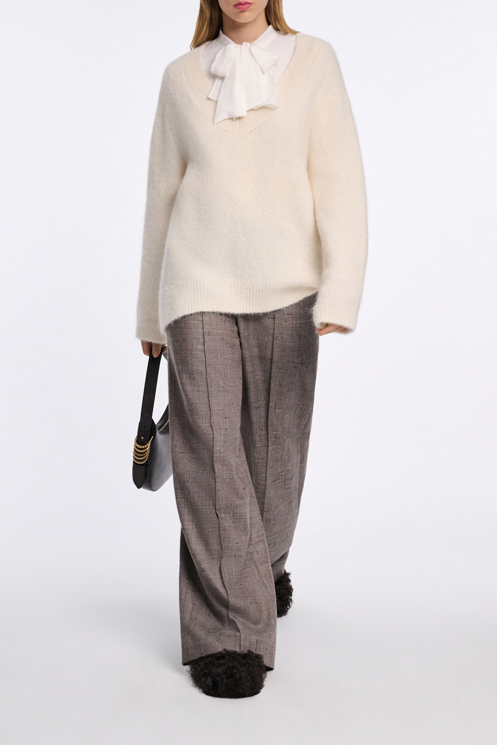 Dorothee Schumacher Bluse mit Schleifen-Element pure white