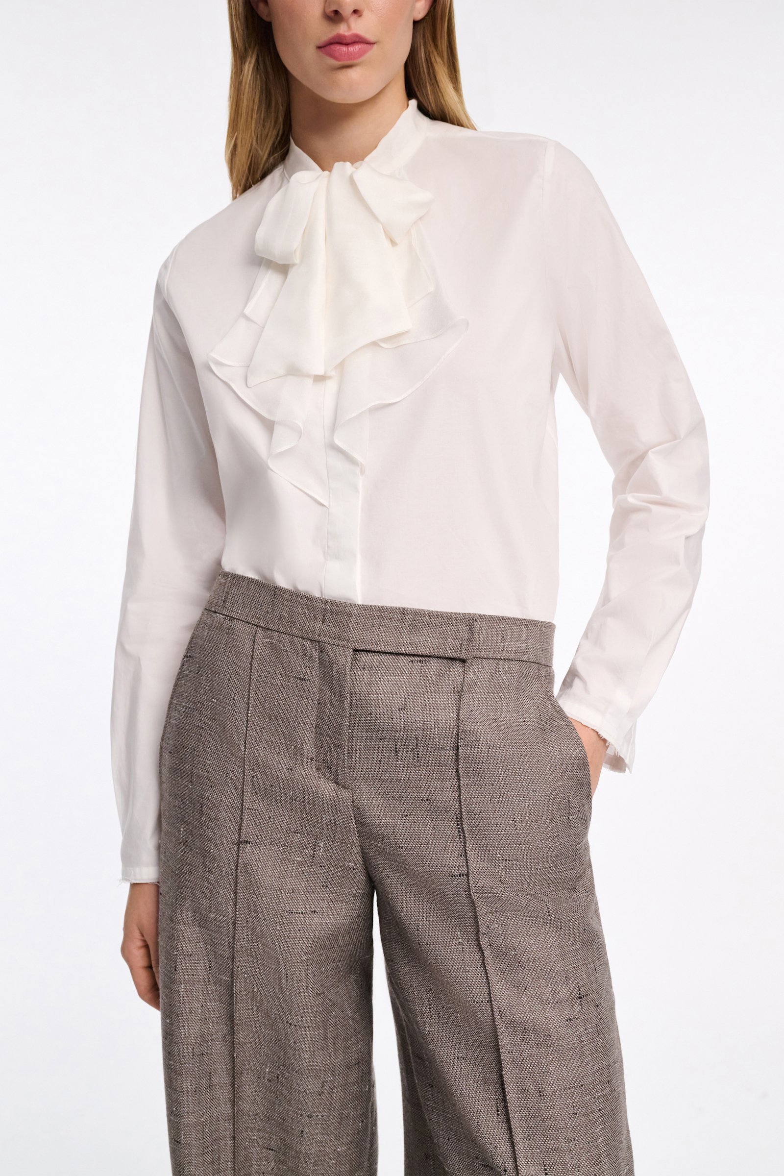 Dorothee Schumacher Bluse mit Schleifen-Element pure white