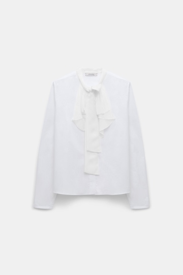 Dorothee Schumacher Bluse mit Schleifen-Element pure white