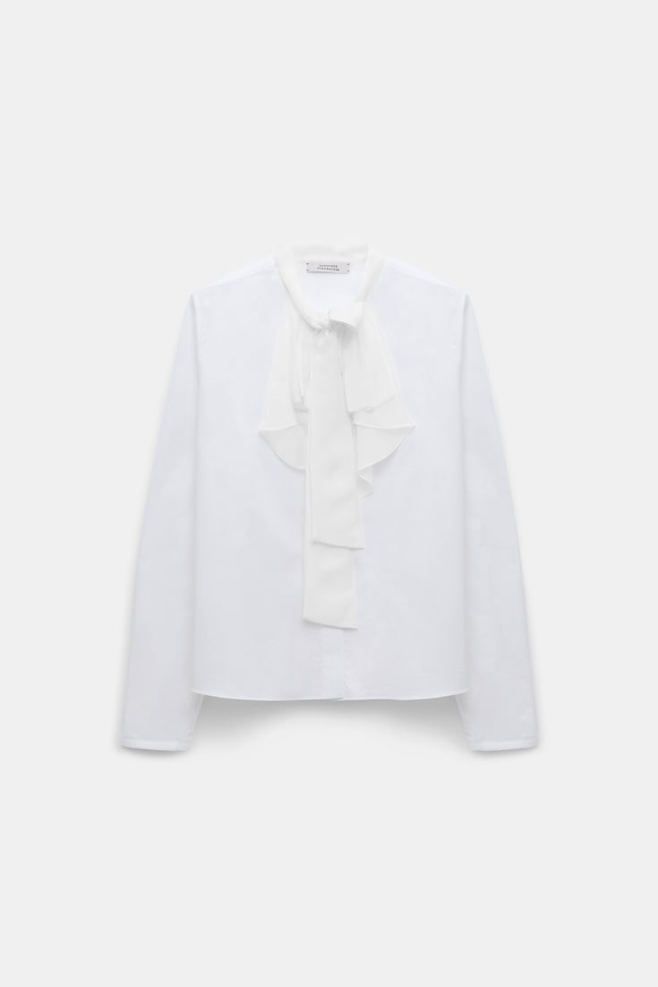 Dorothee Schumacher Bluse mit Schleifen-Element pure white
