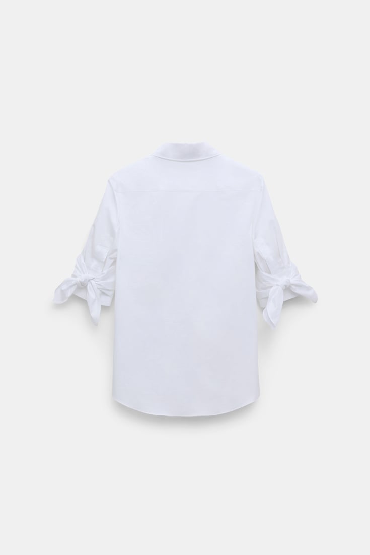 Dorothee Schumacher Halbarm Bluse aus Popeline-Stretch pure white