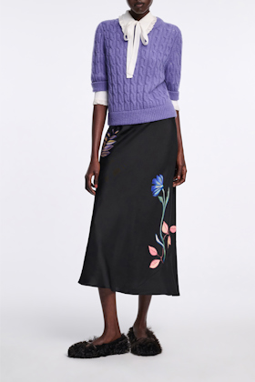 Dorothee Schumacher Silk-viscose crêpe de Chine blouse camellia white