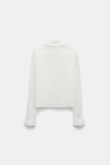 Dorothee Schumacher Silk-viscose crêpe de Chine blouse camellia white