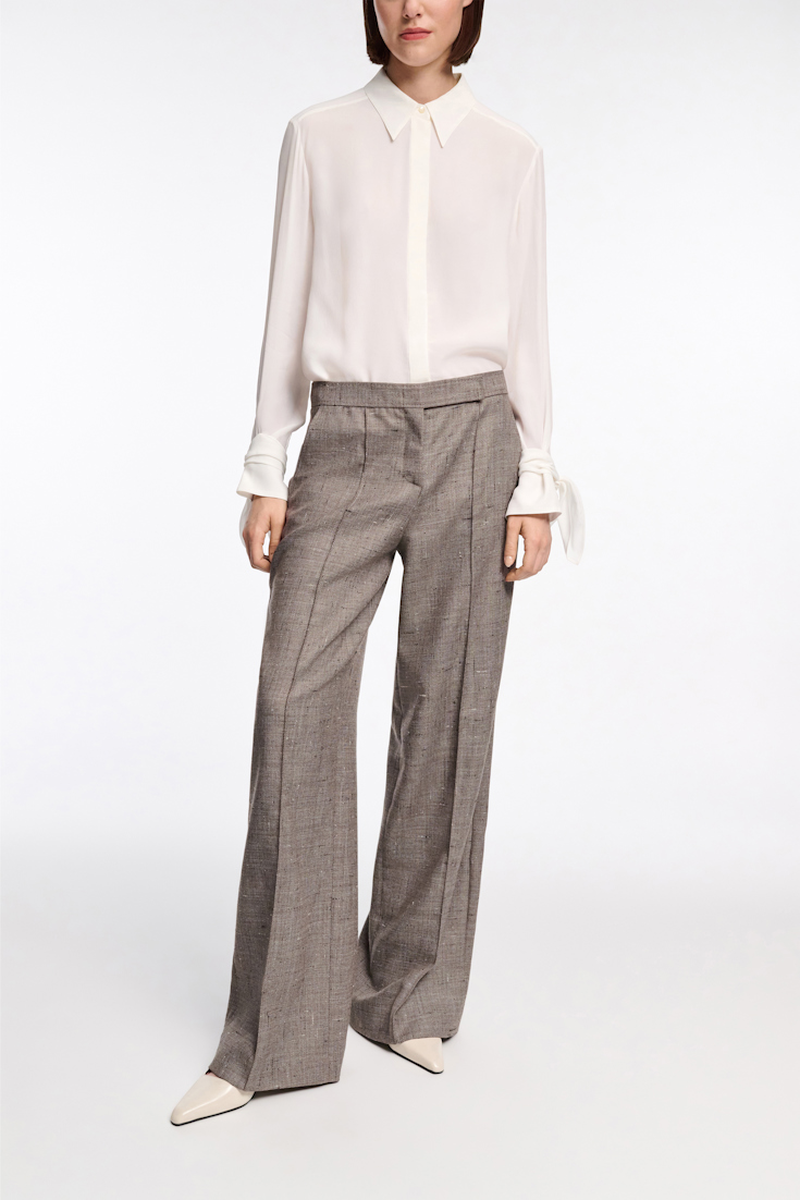 Dorothee Schumacher Bluse mit abnehmbarem Binde-Element camellia white
