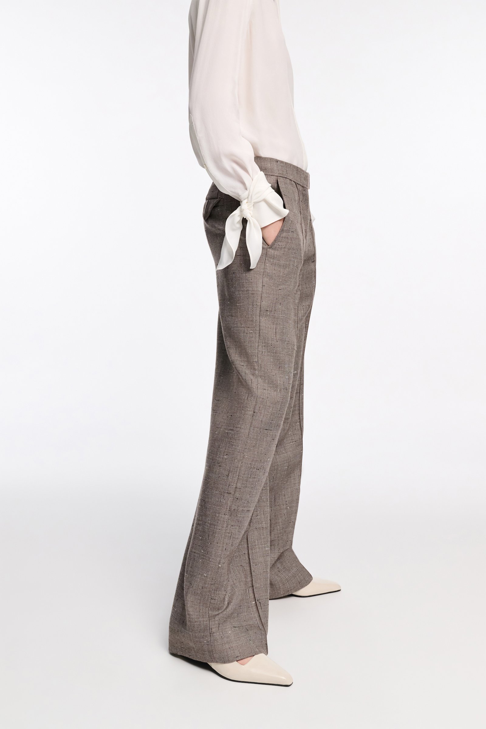 Dorothee Schumacher Bluse mit abnehmbarem Binde-Element camellia white