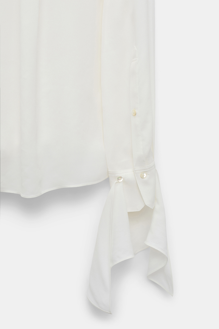 Dorothee Schumacher Bluse mit abnehmbarem Binde-Element camellia white