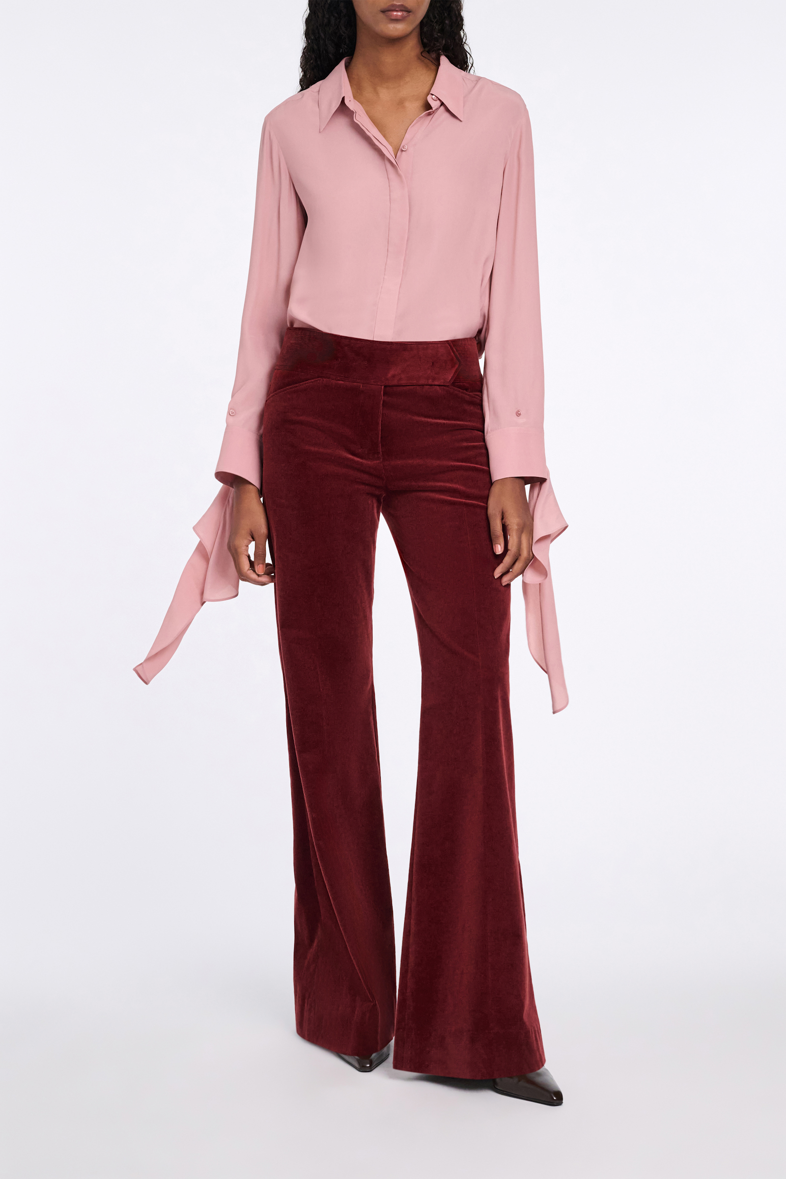 Dorothee Schumacher Bluse mit abnehmbarem Binde-Element tan