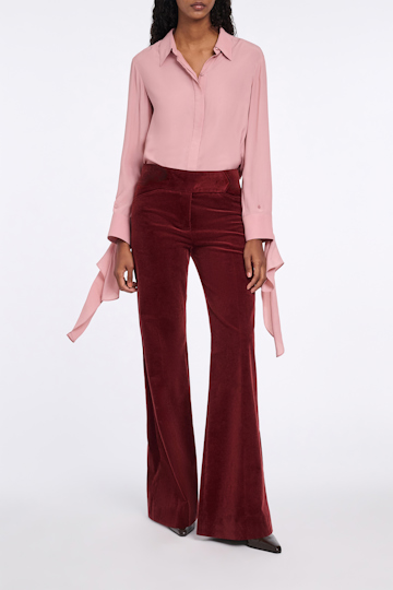 Dorothee Schumacher Bluse mit abnehmbarem Binde-Element tan