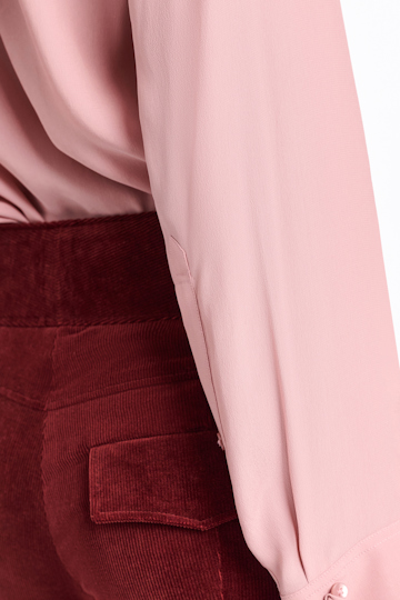 Dorothee Schumacher Silk-viscose crêpe de Chine tie-sleeve blouse tan