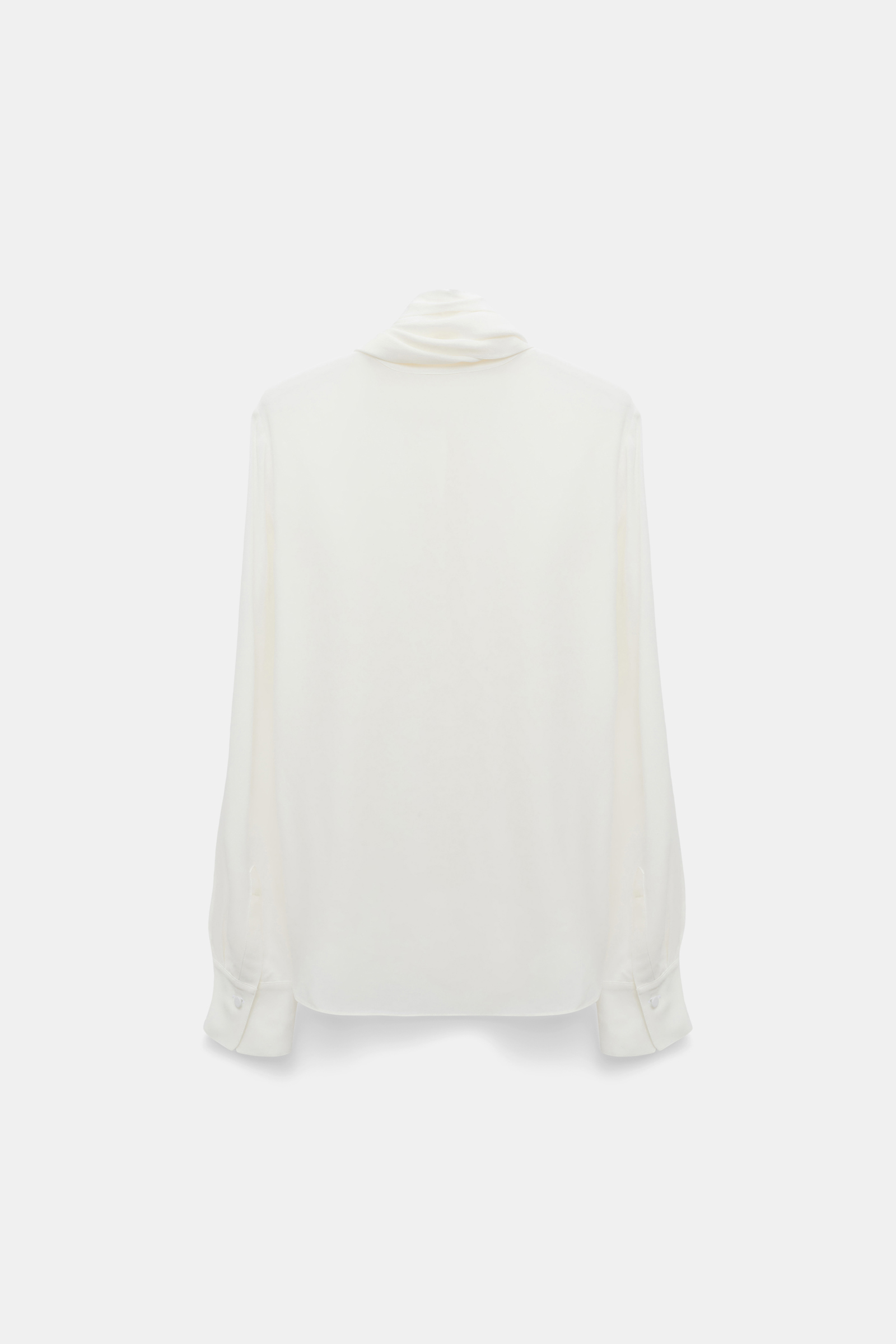 Dorothee Schumacher Bluse mit Schal-Element camellia white