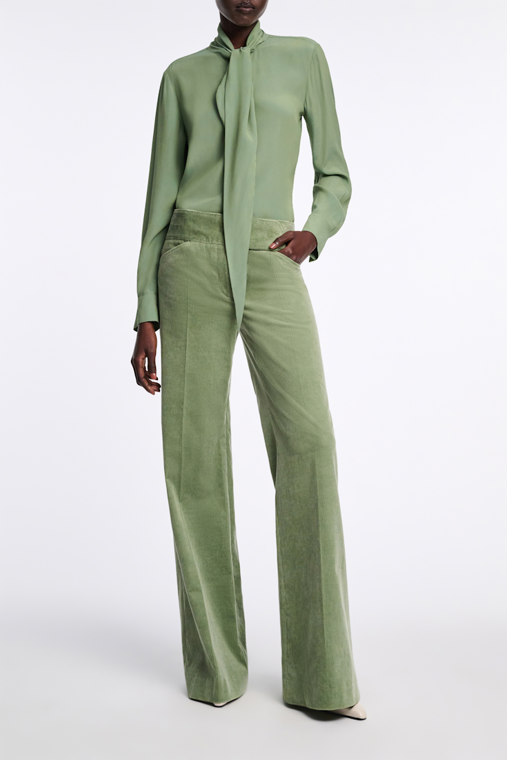 Dorothee Schumacher Bluse mit Schal-Element mistletoe