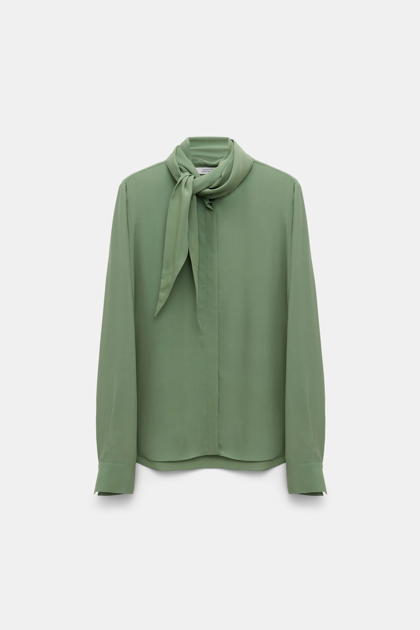 Dorothee Schumacher Bluse mit Schal-Element mistletoe