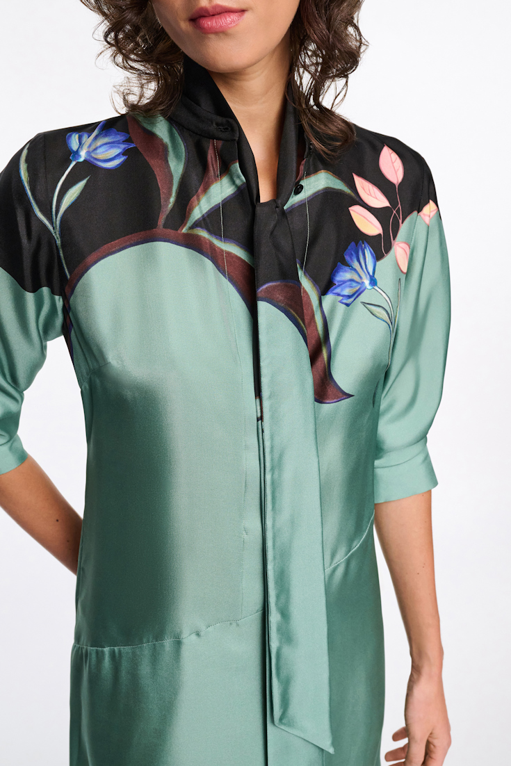 Dorothee Schumacher Hemdblusenkleid mit Signature-Print 057
