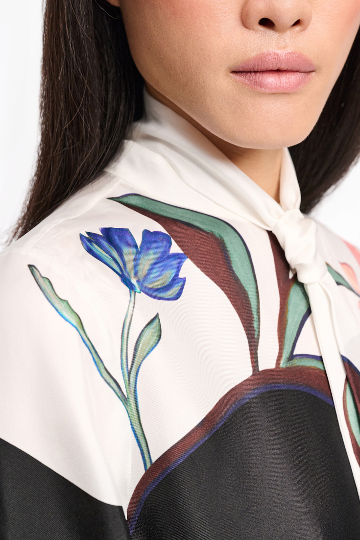 Dorothee Schumacher Hemdblusenkleid mit Signature-Print autumn garden