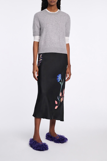 Dorothee Schumacher Bias Cut Rock mit Signature-Print autumn garden