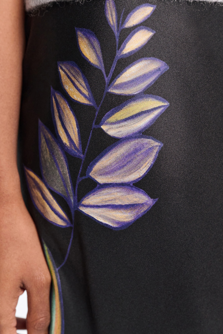 Dorothee Schumacher Bias Cut Rock mit Signature-Print autumn garden