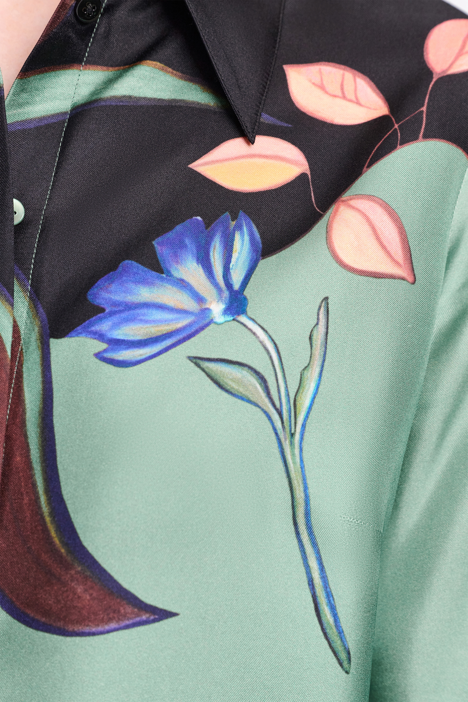 SEDUCTIVE BLOOM blouse Dorothee Schumacher Hemdbluse mit Signature-Print 057
