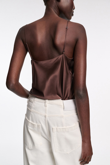 Dorothee Schumacher Silk camisole dark chocolate