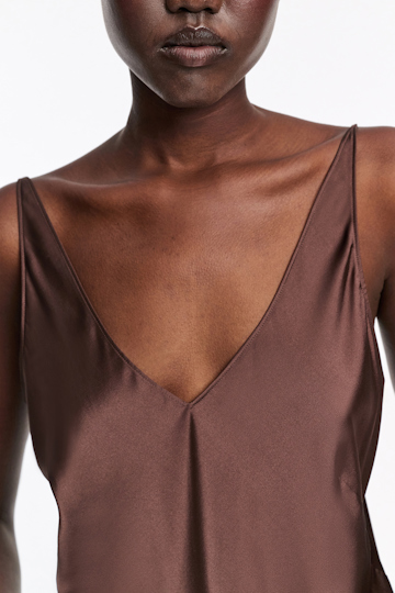 Dorothee Schumacher Silk camisole dark chocolate