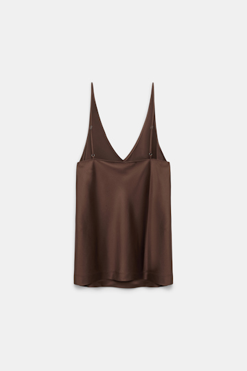 Dorothee Schumacher Silk camisole dark chocolate