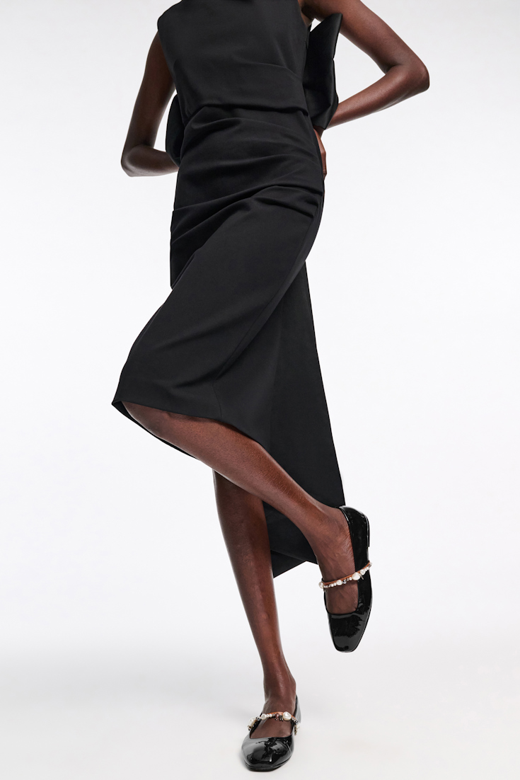 Dorothee Schumacher Mary-Jane Ballerinas mit Perlen-Strap pure black