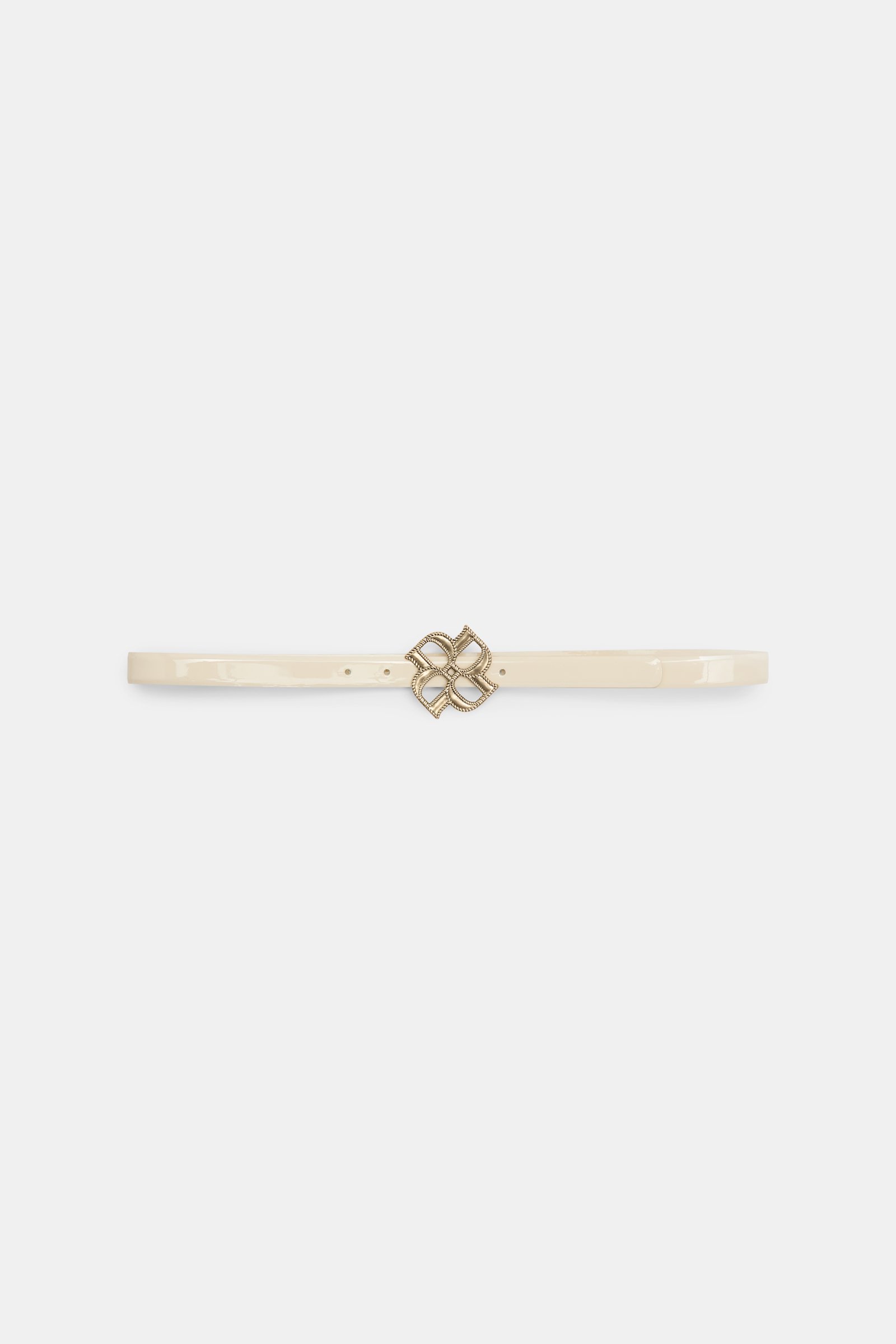 Dorothee Schumacher D-Rose buckle belt ivory