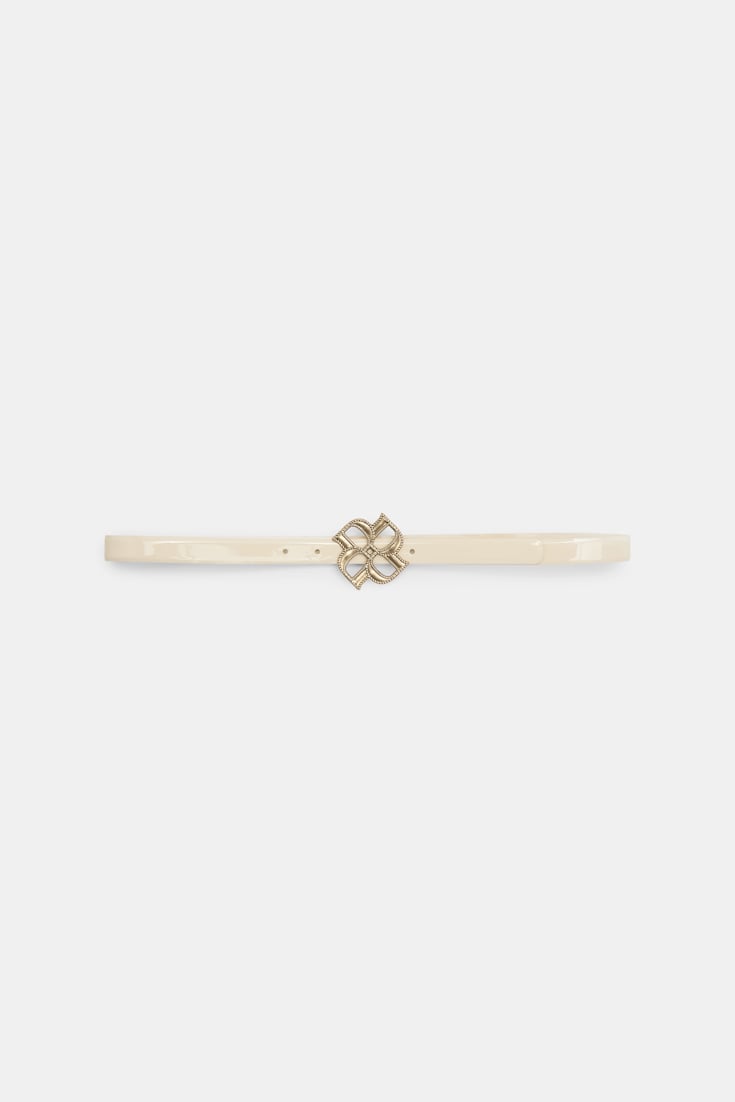 Dorothee Schumacher D-Rose buckle belt ivory