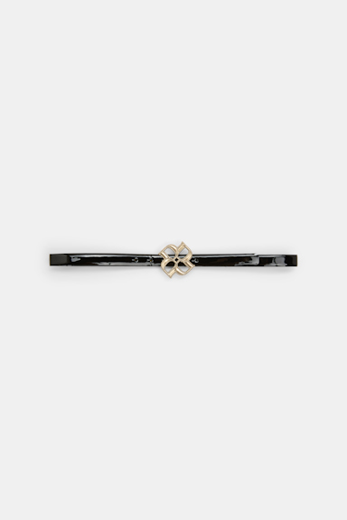 Dorothee Schumacher Gürtel mit D-Rose Schließe pure black
