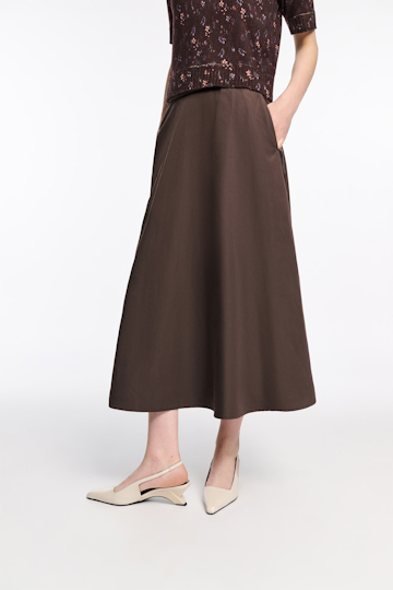 Dorothee Schumacher Slingback graphic contour wedges dark cream