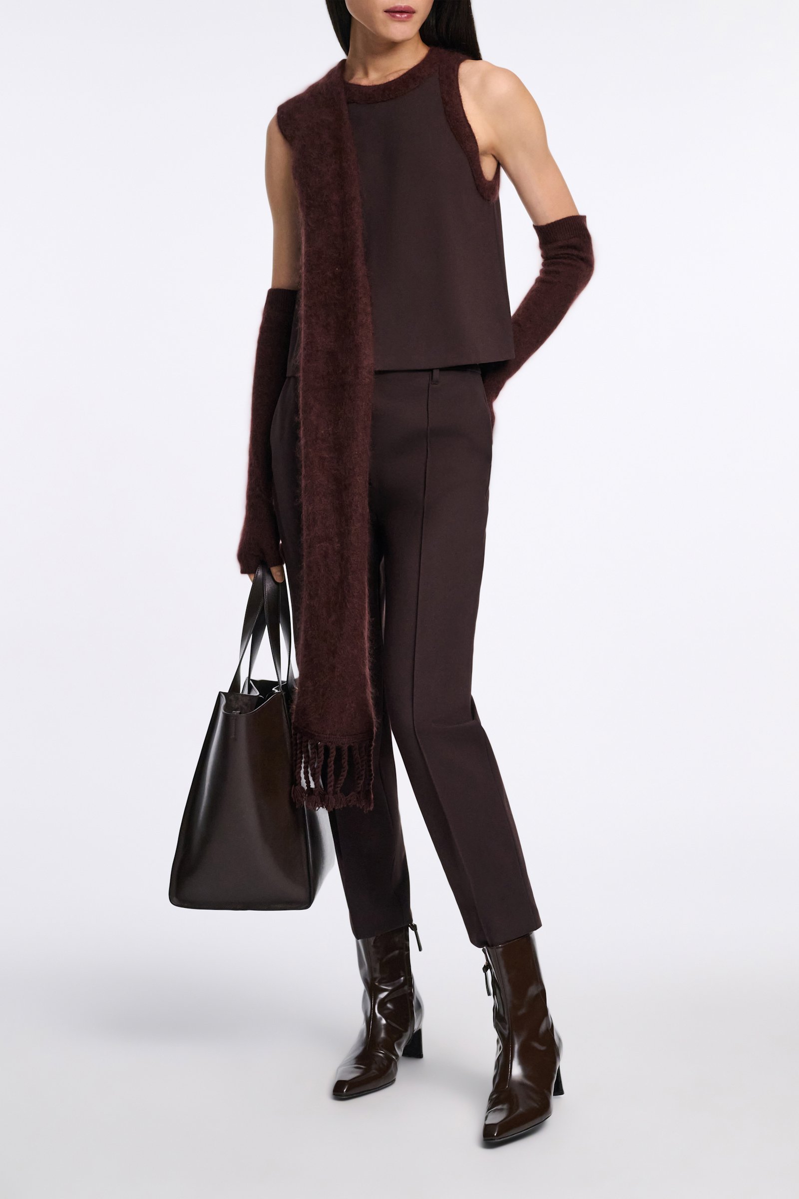 Dorothee Schumacher Ankle boots chocolate tweed