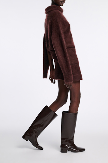 Dorothee Schumacher Riding boots chocolate tweed