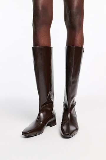 Dorothee Schumacher Riding boots chocolate tweed