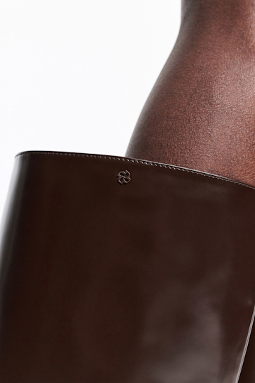 Dorothee Schumacher Riding boots chocolate tweed