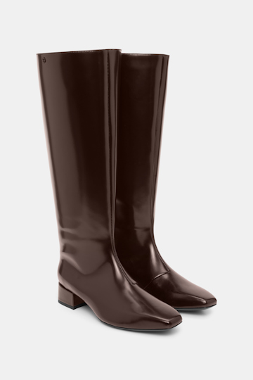 Dorothee Schumacher Riding boots chocolate tweed