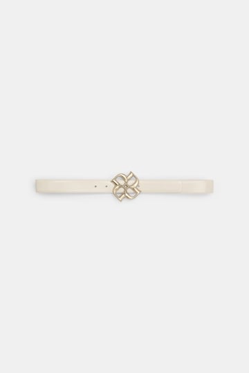Dorothee Schumacher D-Rose buckle belt ivory