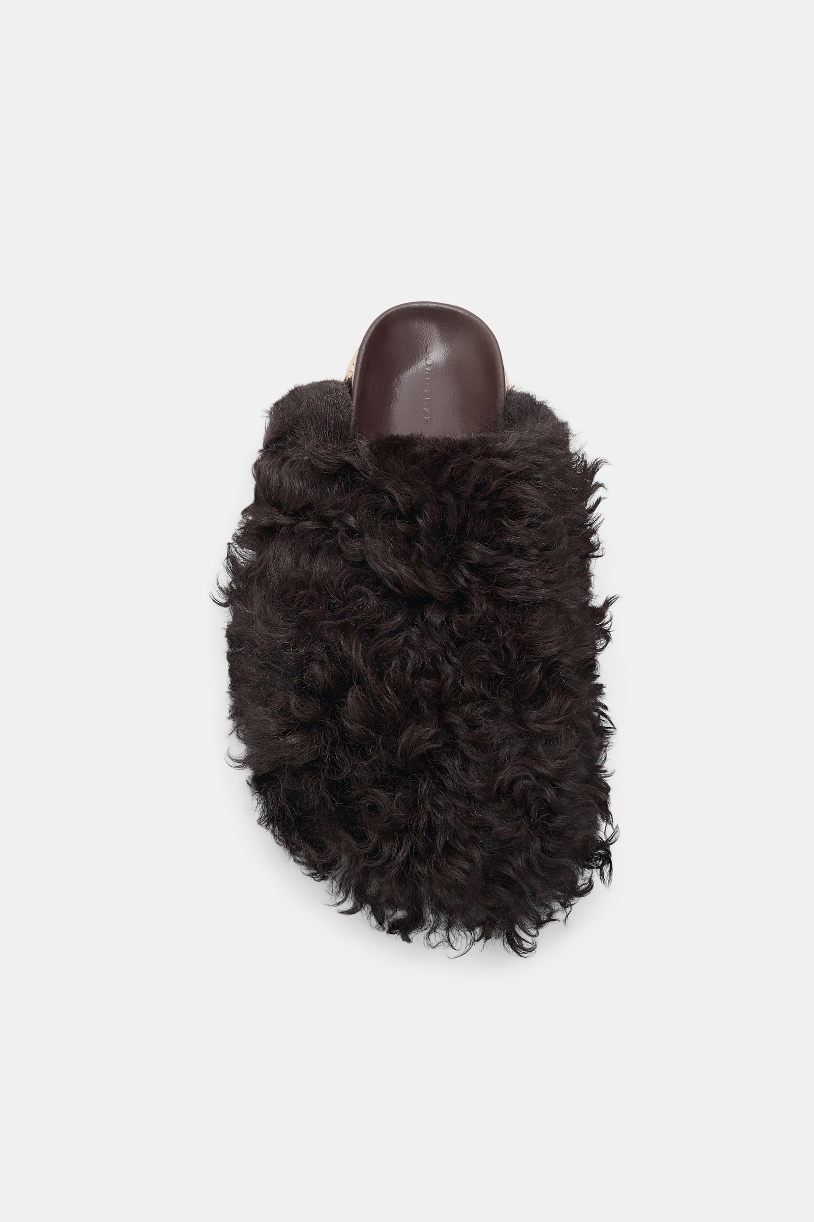 Dorothee Schumacher Furry Clogs dark chocolate