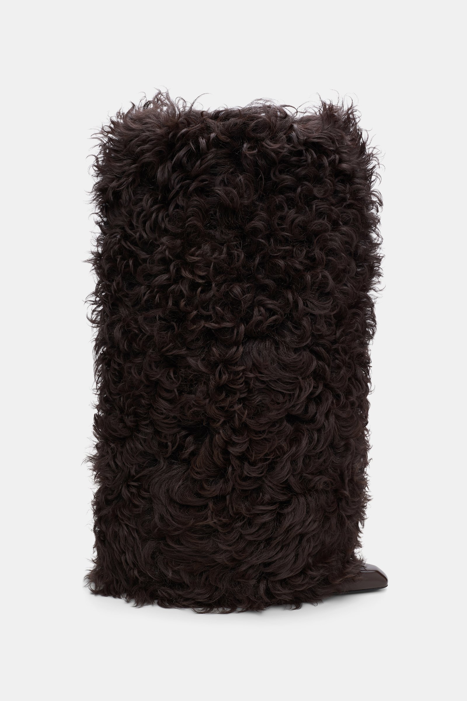 Dorothee Schumacher Sheepskin spats dark chocolate