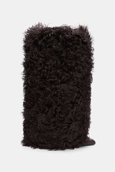 Dorothee Schumacher Sheepskin spats dark chocolate