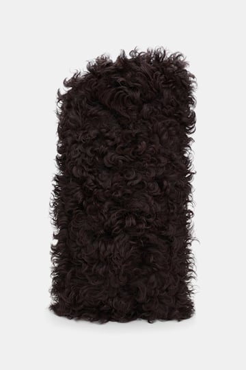 Dorothee Schumacher Sheepskin spats dark chocolate