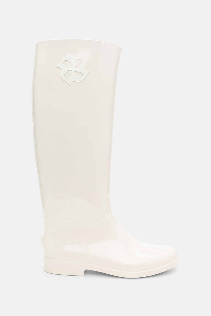 Dorothee Schumacher Gummireitstiefel mit shiny Finish pure white