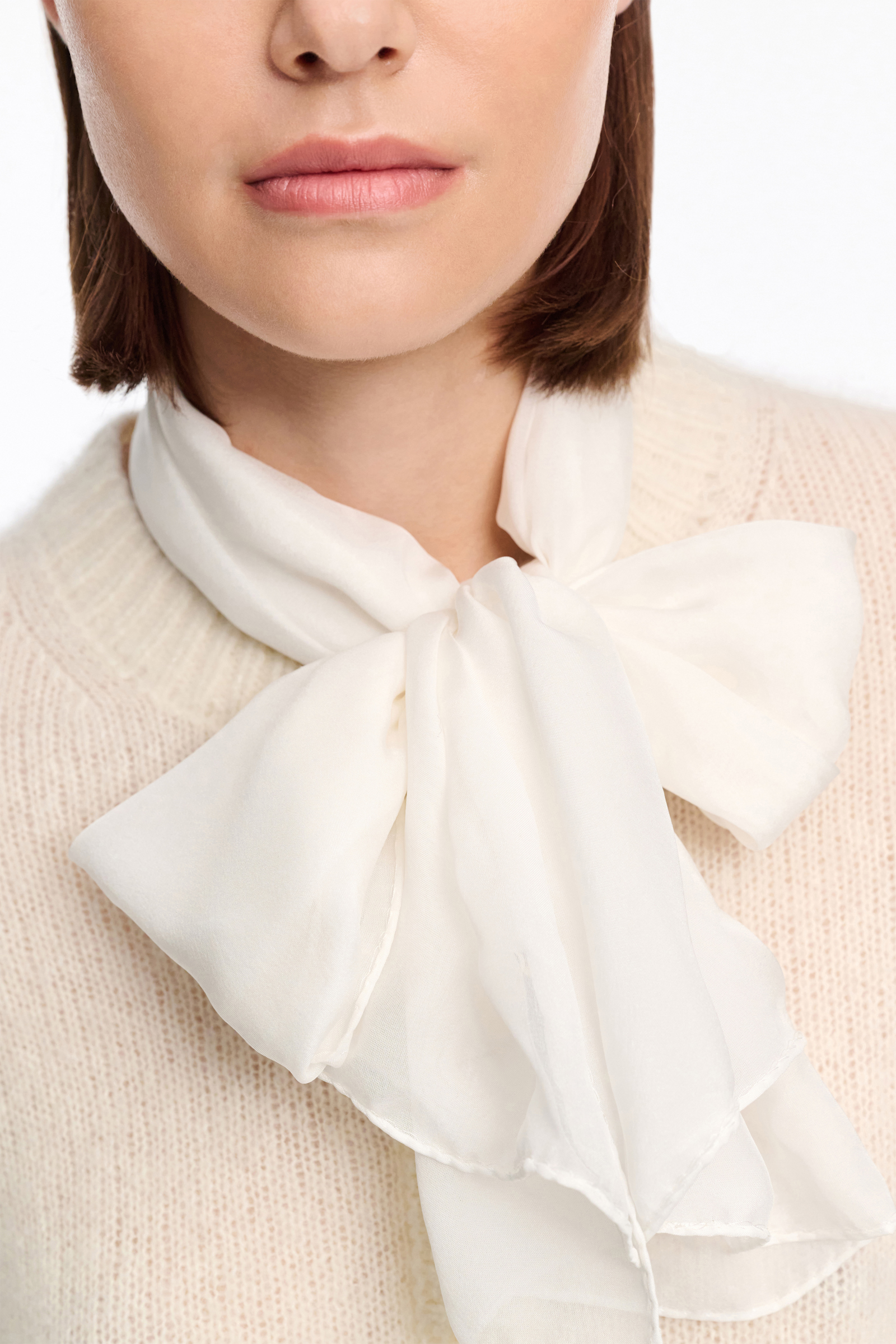 Dorothee Schumacher Schal aus Seidenchiffon camellia white