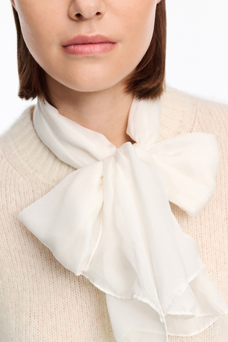 Dorothee Schumacher Schal aus Seidenchiffon camellia white