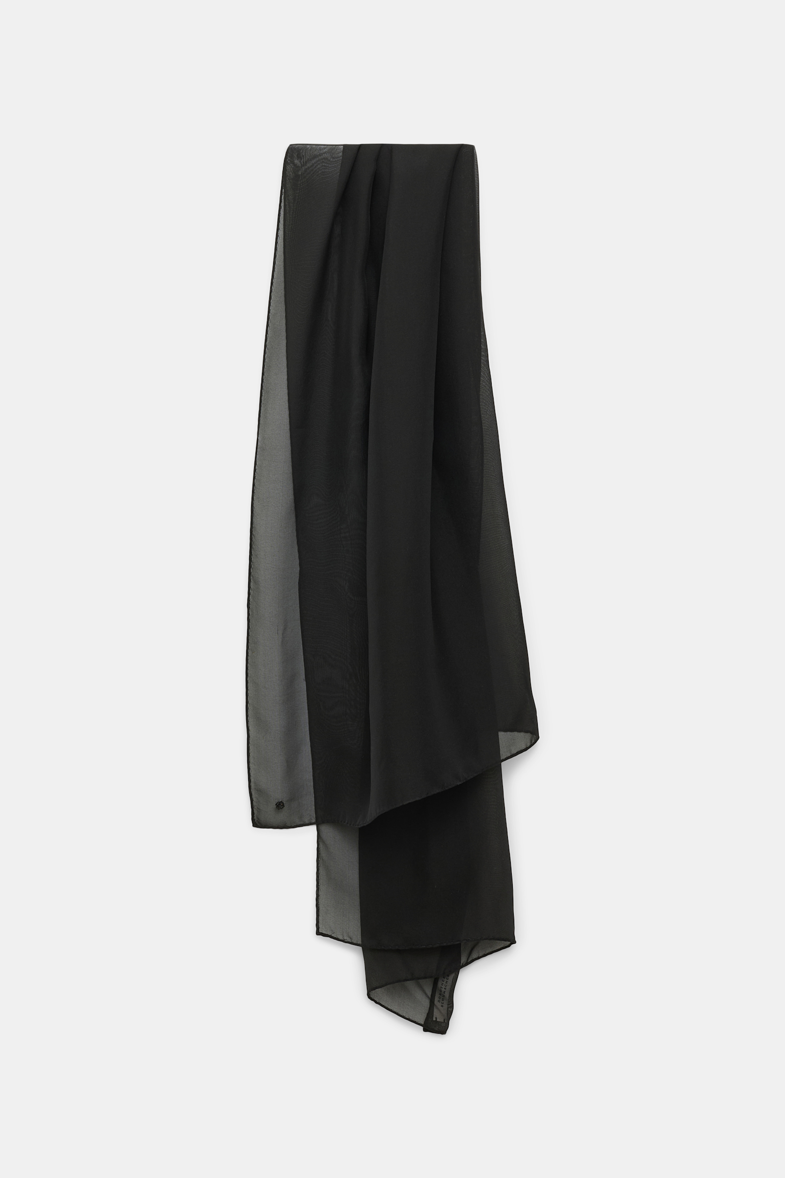 Dorothee Schumacher Schal aus Seidenchiffon pure black