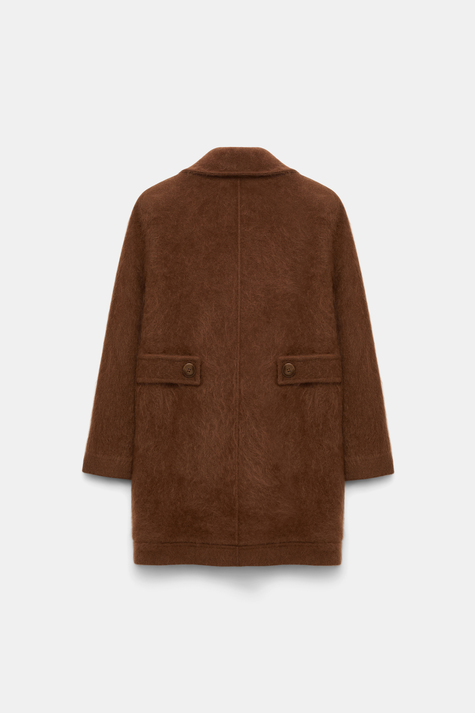 Dorothee Schumacher Fluffy wash knit coat coffee