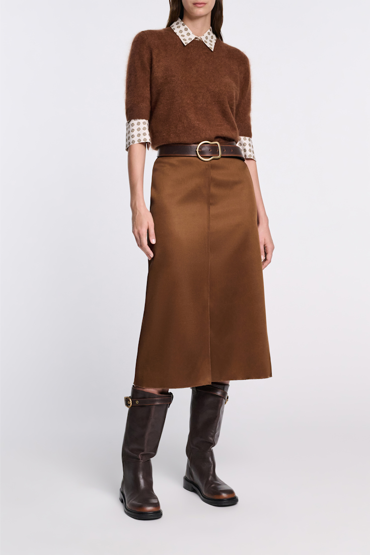 Dorothee Schumacher Fluffy Pullover mit halbem Arm coffee