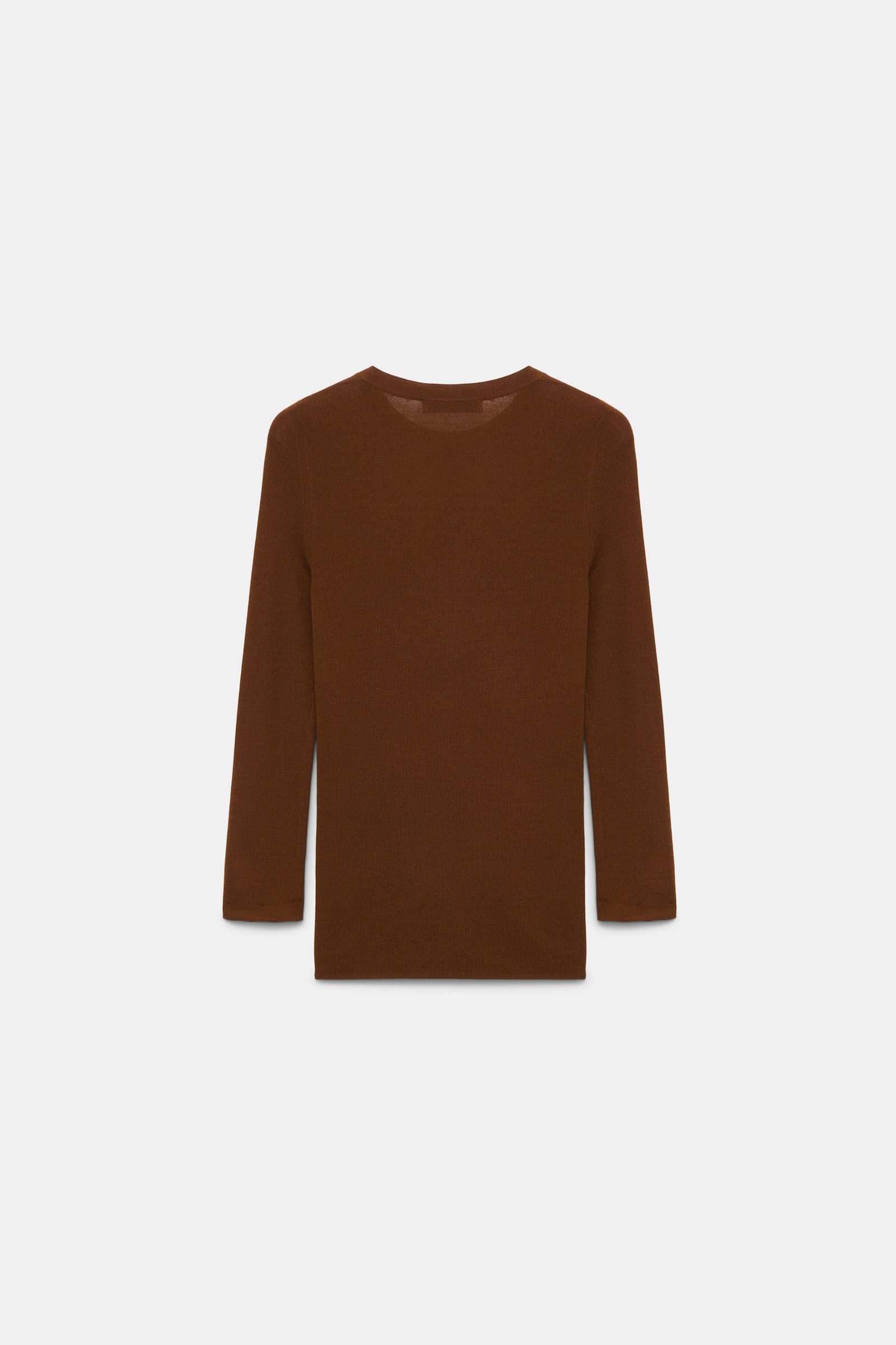 Dorothee Schumacher Pullover mit kontrastierenden Ärmelbündchen caramello
