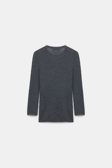 Dorothee Schumacher Pullover with contrast cuffs cool anthra
