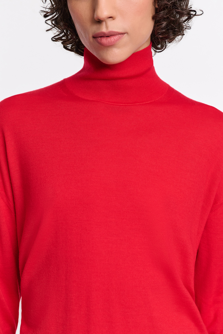 Dorothee Schumacher Long Merino turtleneck lollipop
